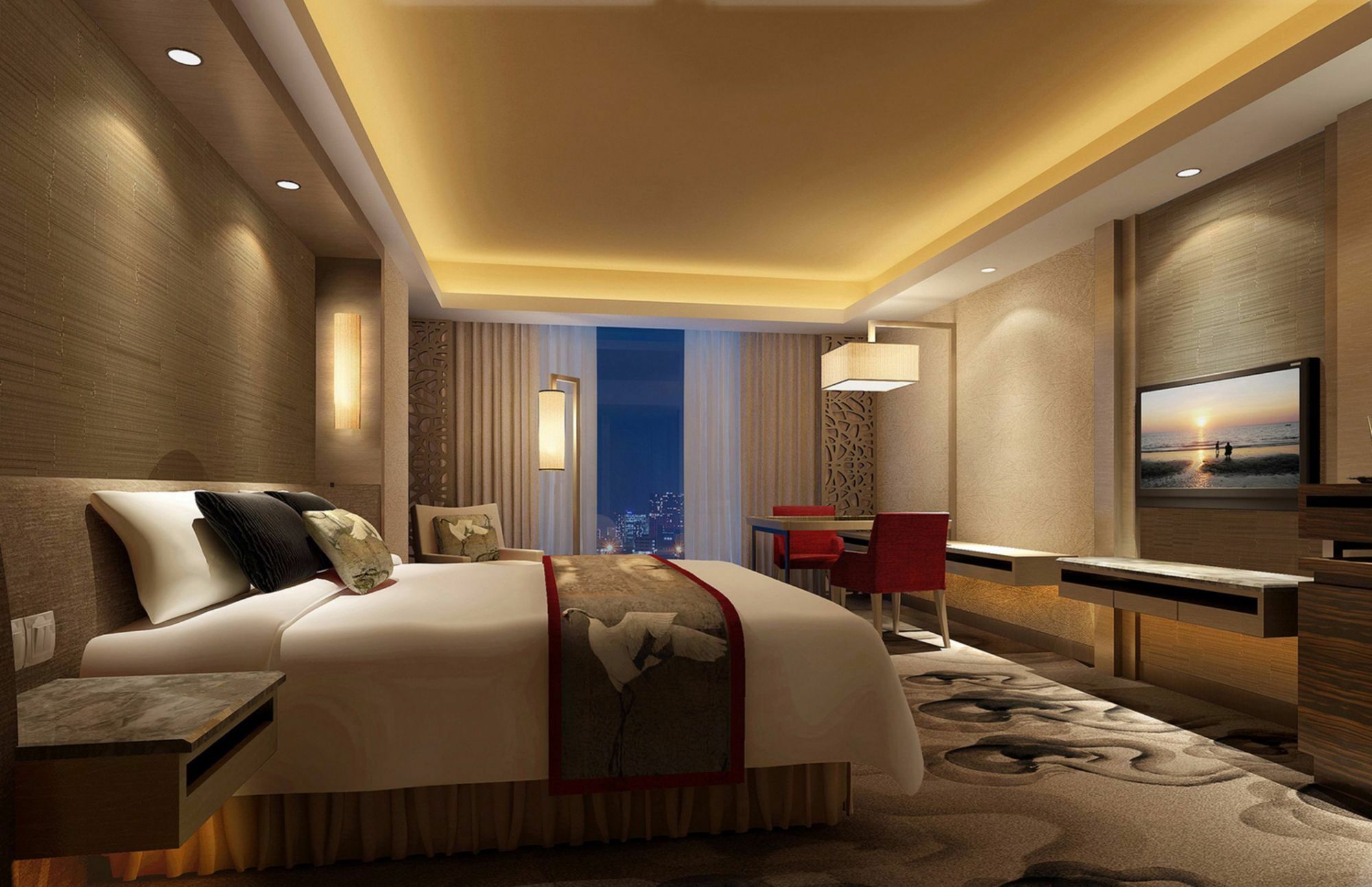 Jinan Luxury Blue Horizon Hotel Exterior foto